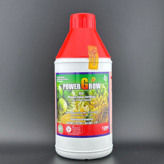 PowerGrow Red 1000ml Organic Foliar - GREEN YIELDS