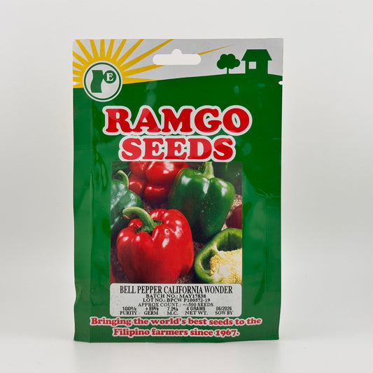 Bell Pepper California Wonder (PACK) - RAMGO SEEDS